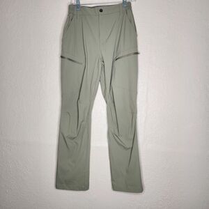 Shallowlulu Hiking Pants Mens 30 Beige Nylon Stretch Cargo Pockets Classic